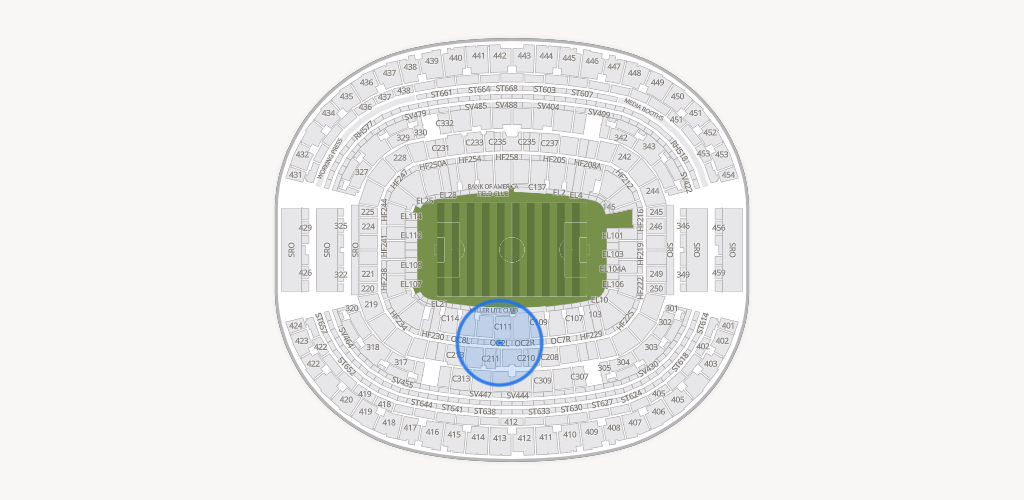 AT&T Stadium Seating Chart