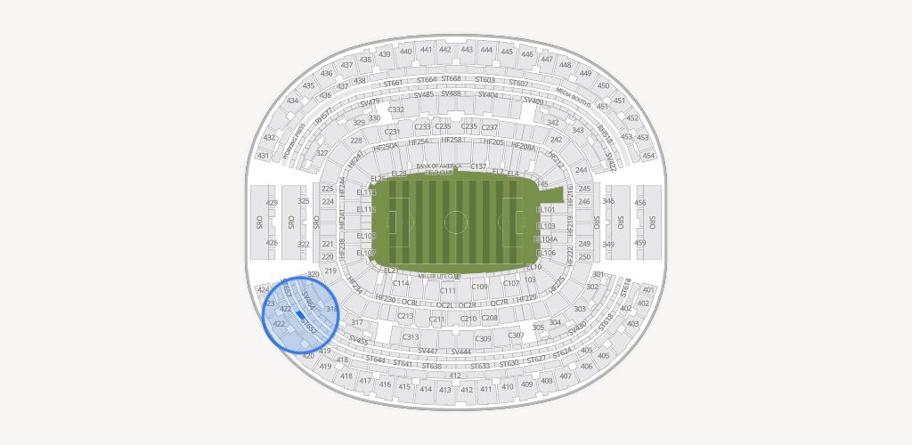 AT&T Stadium Seating Chart