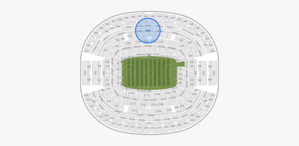 AT&T Stadium Seating Chart