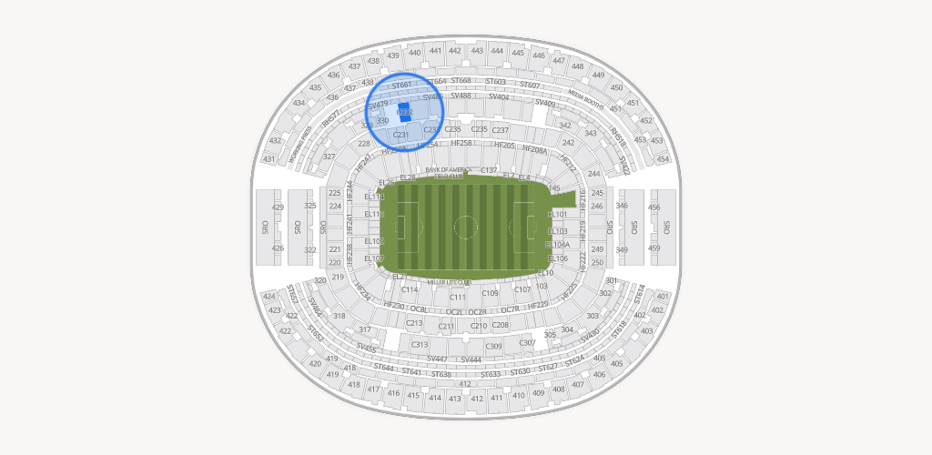 AT&T Stadium Seating Chart