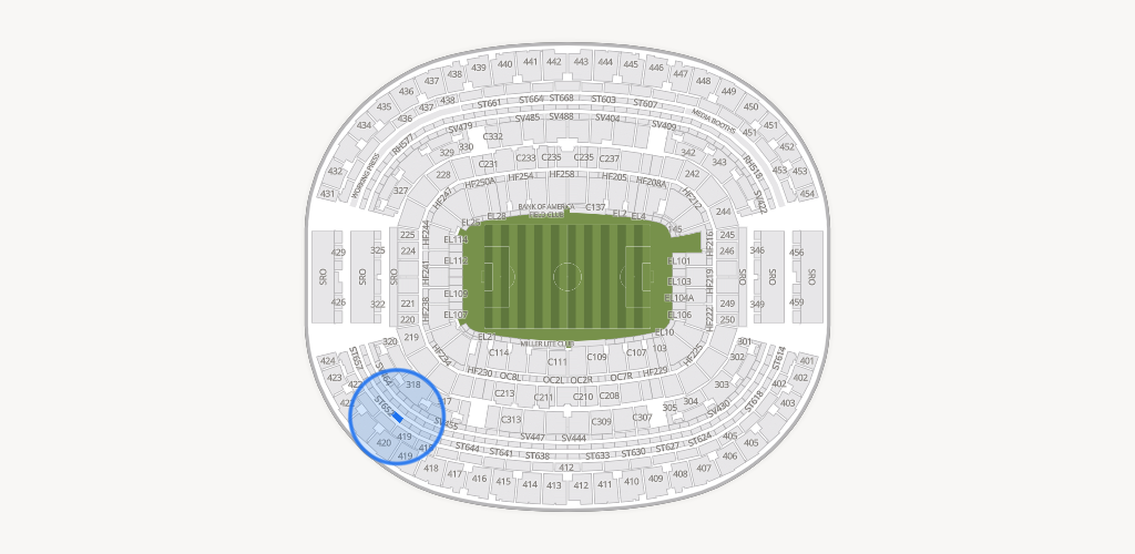 AT&T Stadium Seating Chart