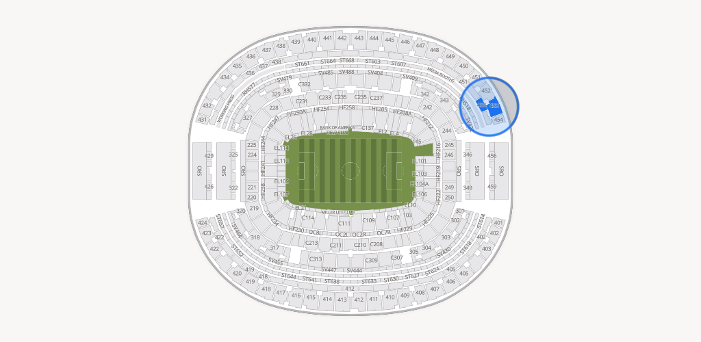 AT&T Stadium Seating Chart