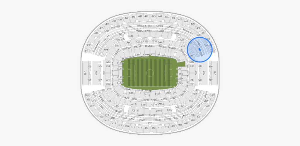 AT&T Stadium Seating Chart
