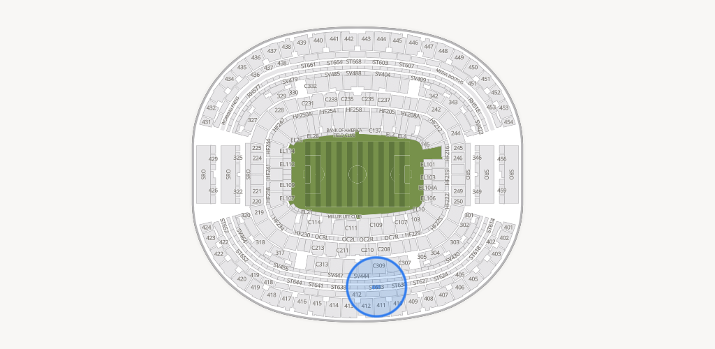 AT&T Stadium Seating Chart