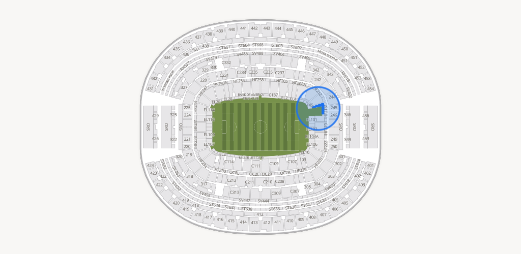 AT&T Stadium Seating Chart