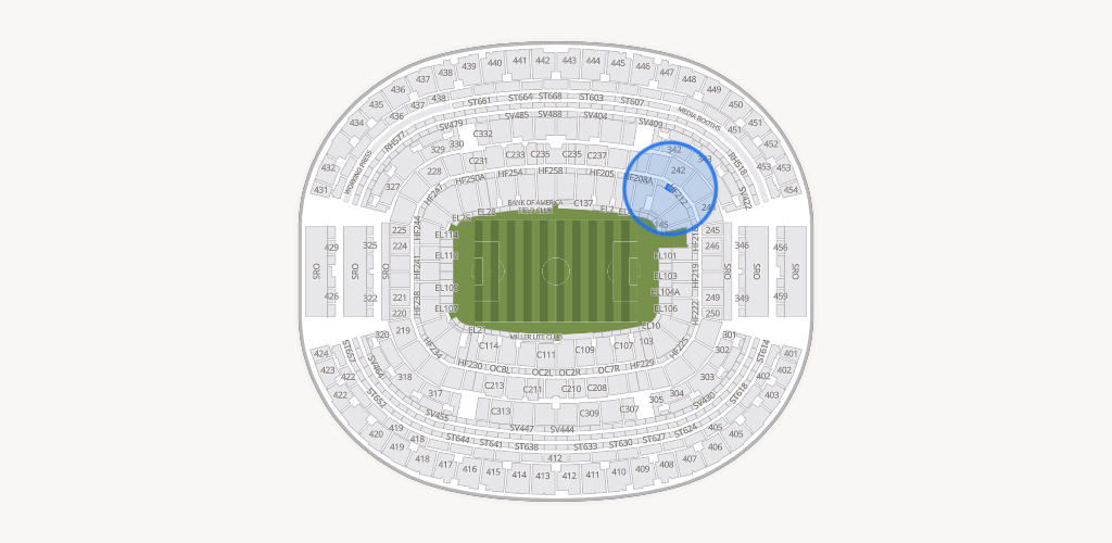 AT&T Stadium Seating Chart