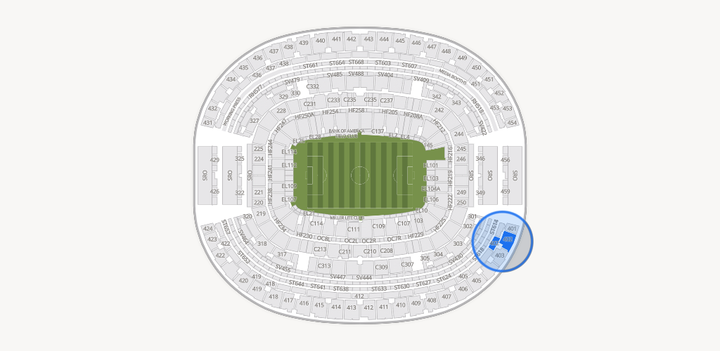 AT&T Stadium Seating Chart
