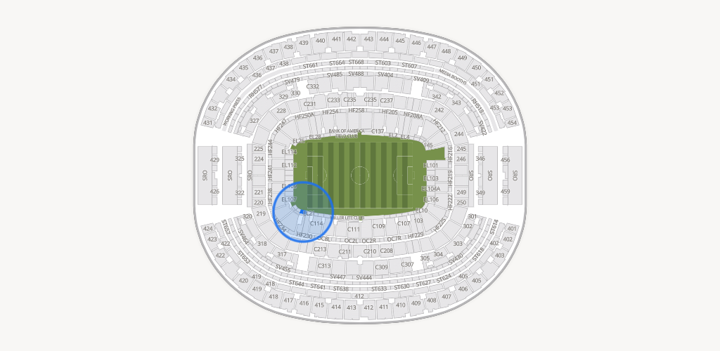AT&T Stadium Seating Chart