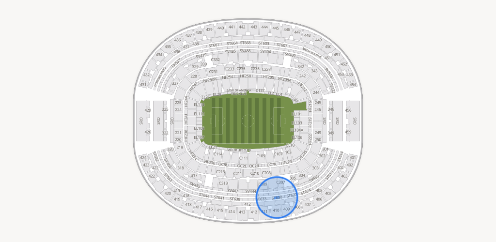 AT&T Stadium Seating Chart