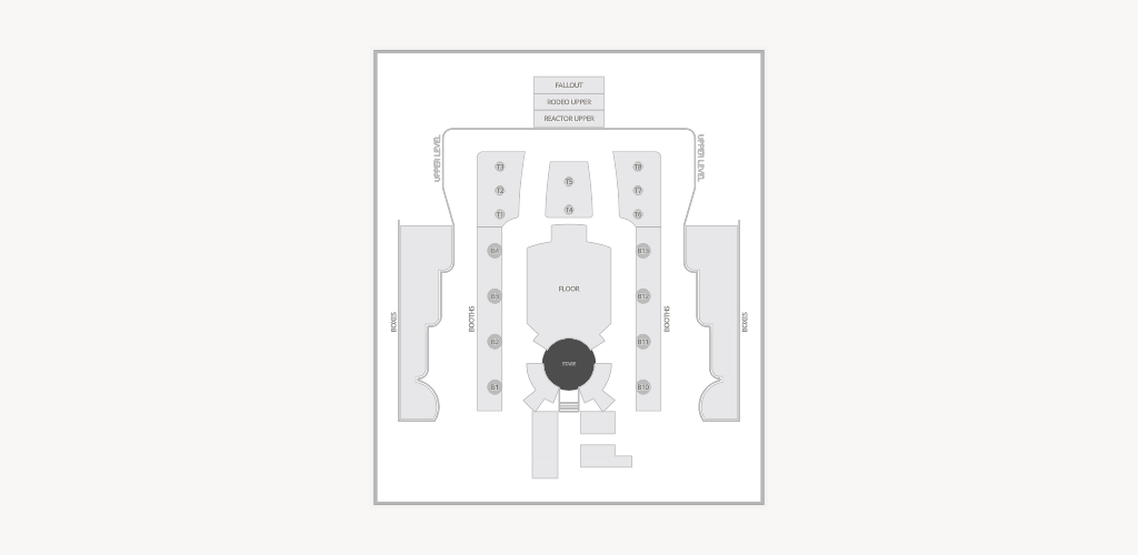 Atomic Saloon in the Grand Canal Shoppes Seating Chart