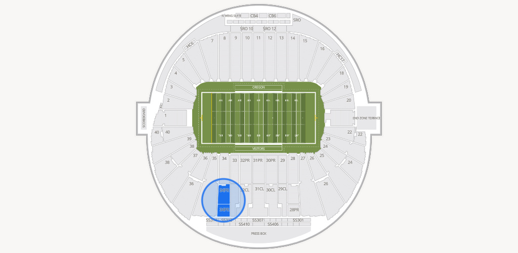 Autzen Stadium Seating Chart