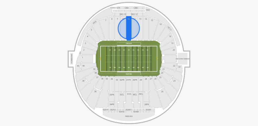 Autzen Stadium Seating Chart