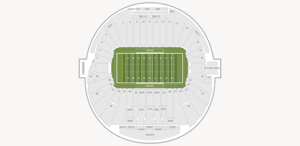 Autzen Stadium Seating Chart