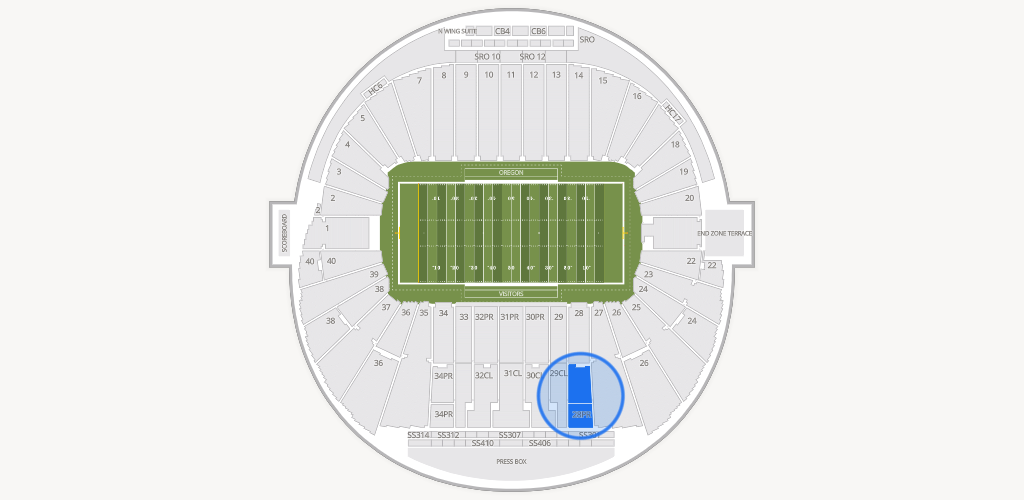 Autzen Stadium Seating Chart