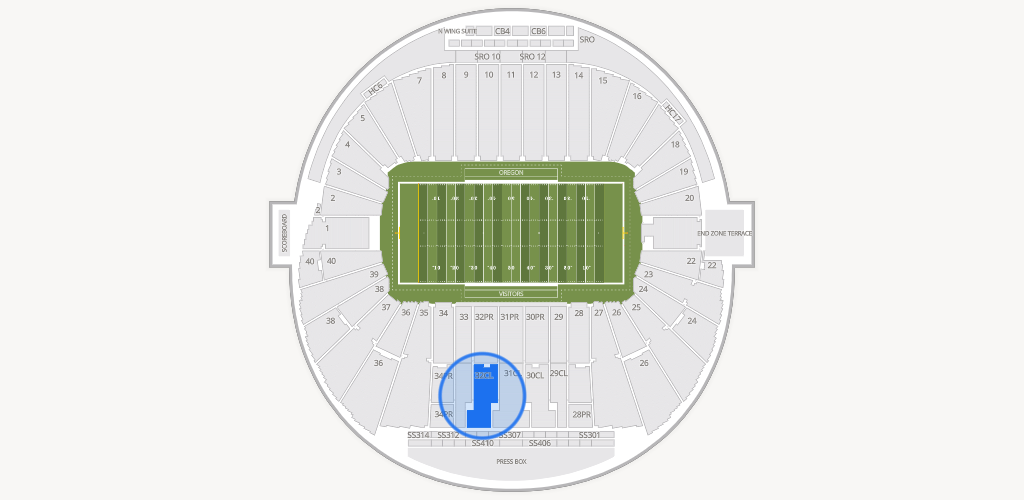 Autzen Stadium Seating Chart