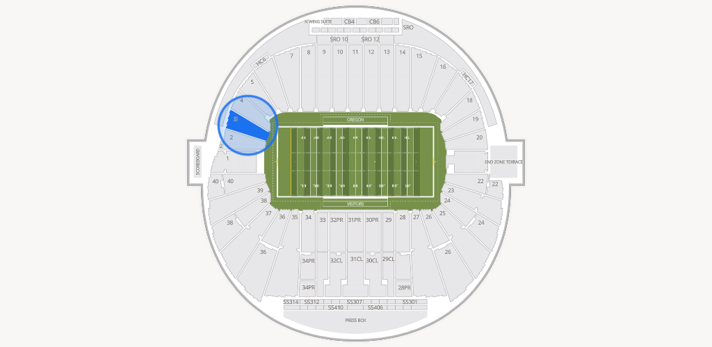 Autzen Stadium Seating Chart