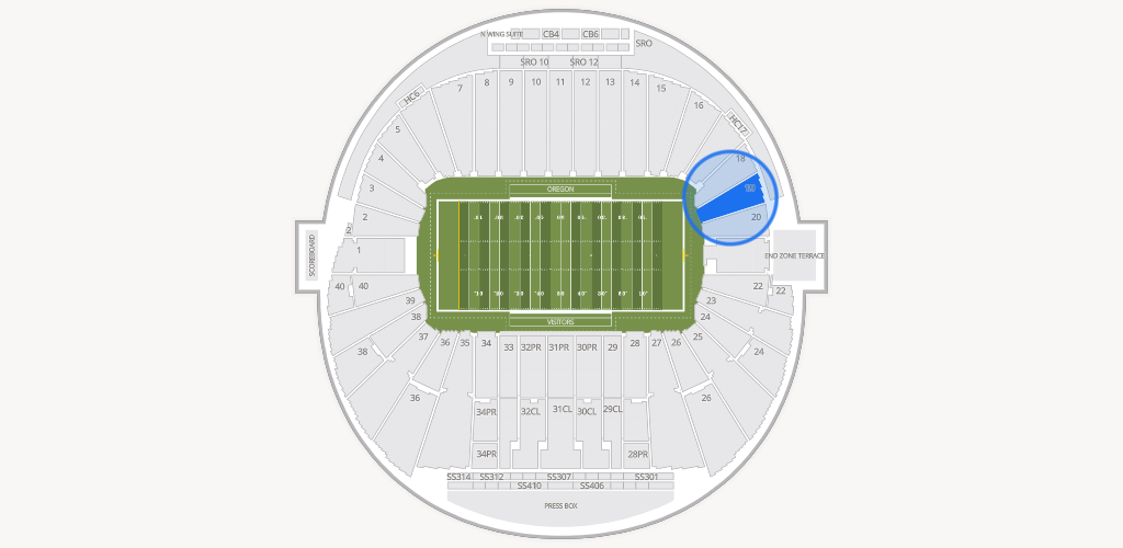 Autzen Stadium Seating Chart