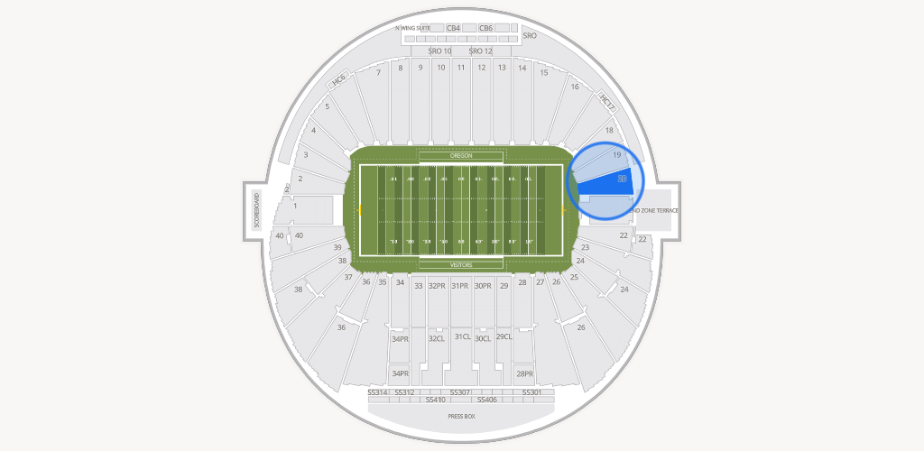 Autzen Stadium Seating Chart
