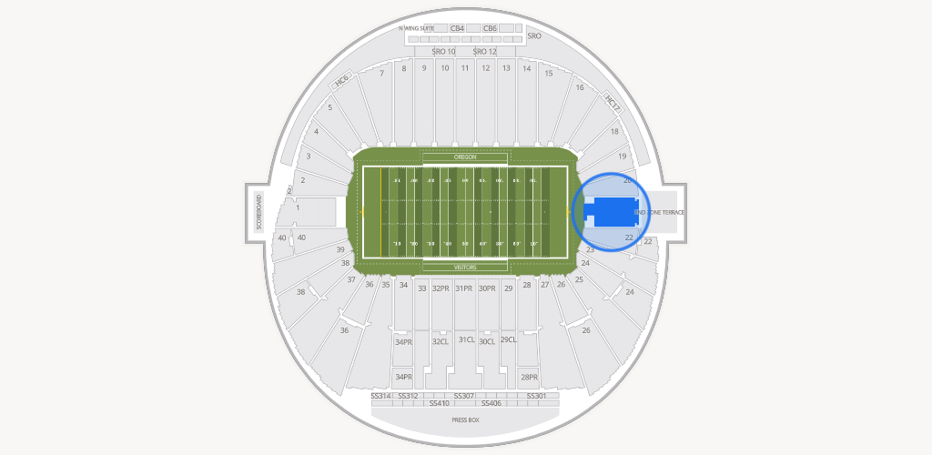 Autzen Stadium Seating Chart