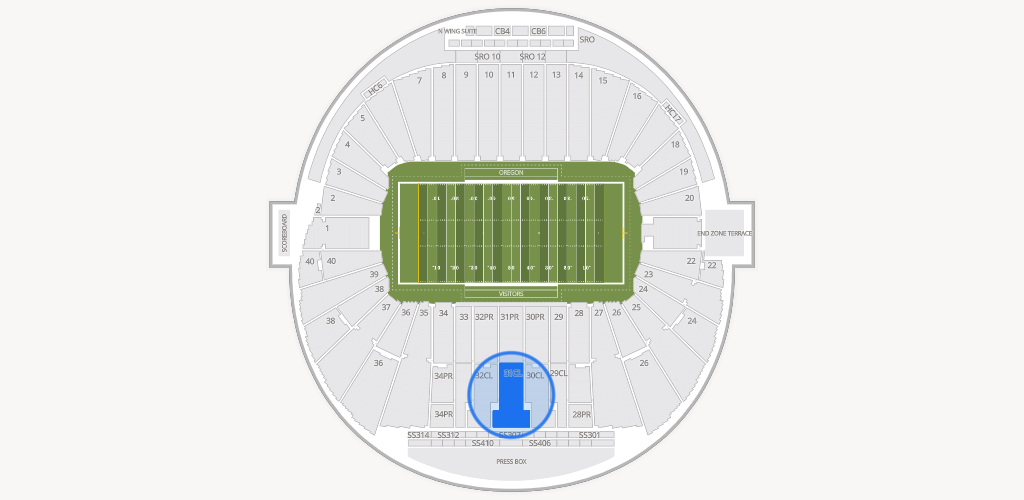 Autzen Stadium Seating Chart