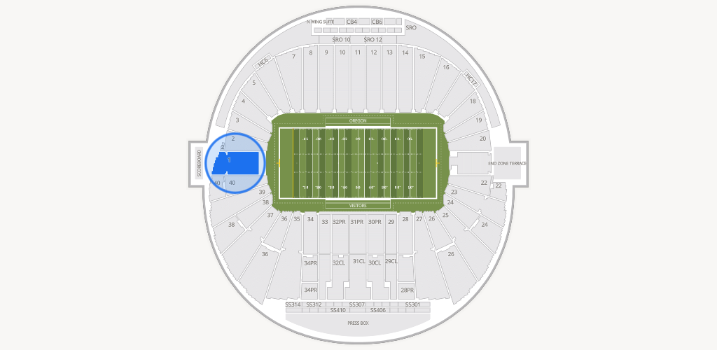 Autzen Stadium Seating Chart