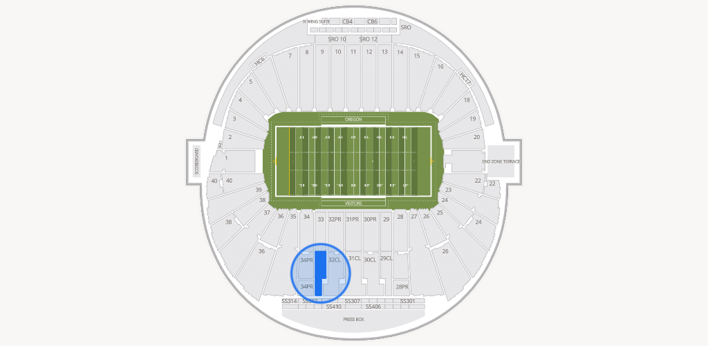 Autzen Stadium Seating Chart