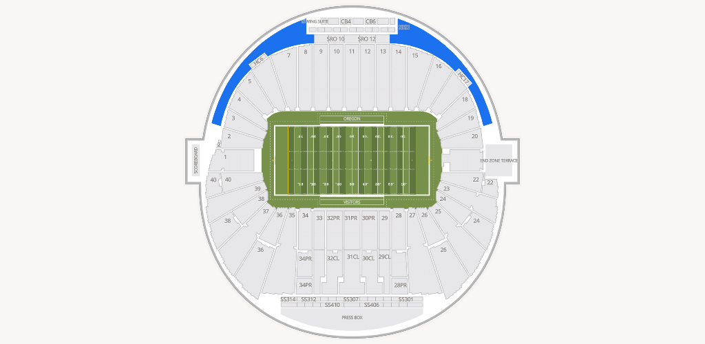 Autzen Stadium Seating Chart