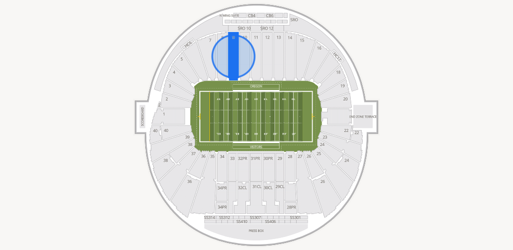 Autzen Stadium Seating Chart