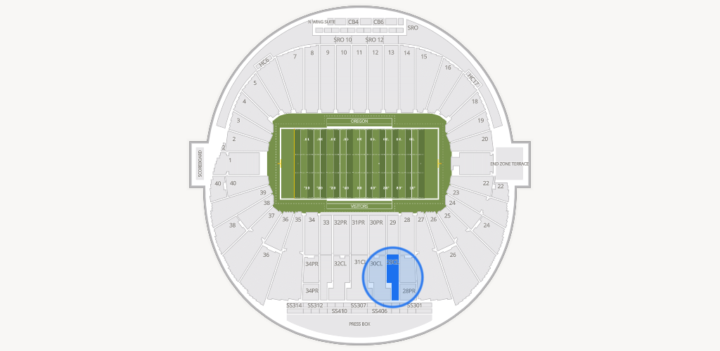 Autzen Stadium Seating Chart
