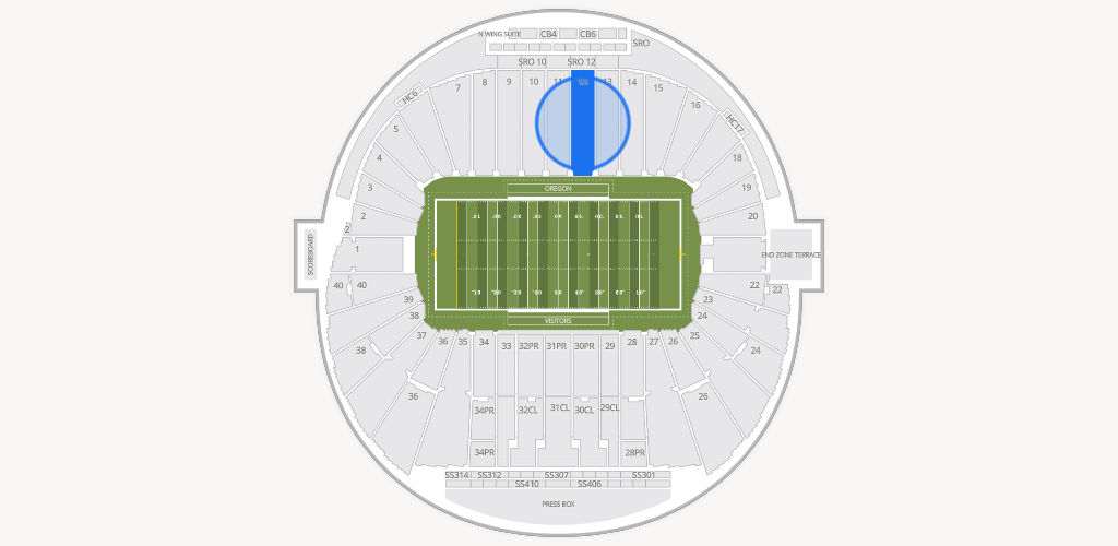 Autzen Stadium Seating Chart