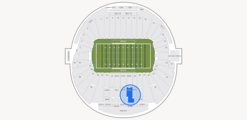 Autzen Stadium Seating Chart