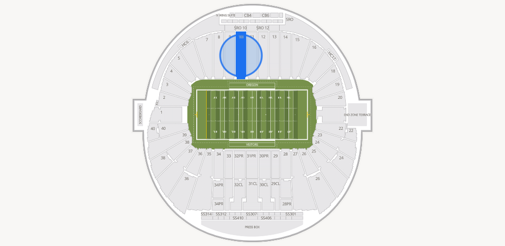 Autzen Stadium Seating Chart
