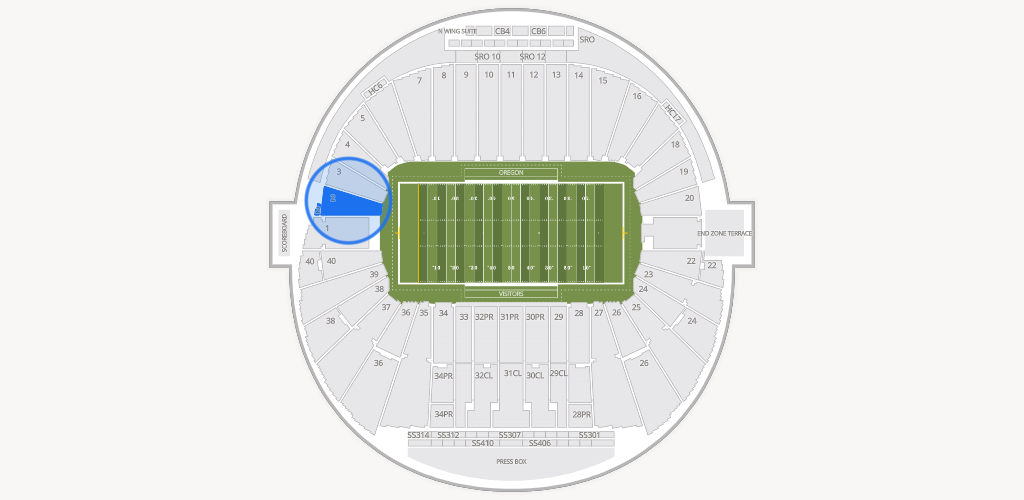Autzen Stadium Seating Chart