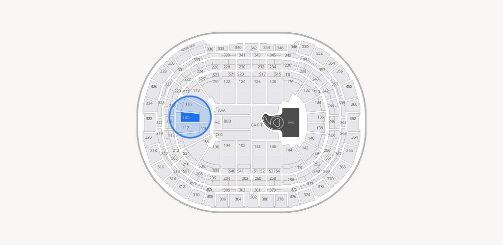 Ball Arena Seating Chart