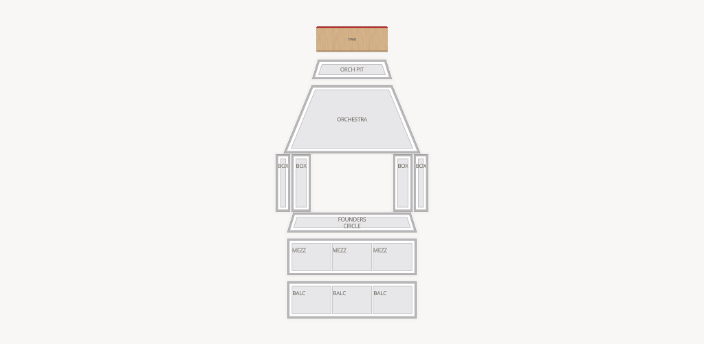Bank Of America Performing Arts Center - Fred Kavli Theatre Seating Chart