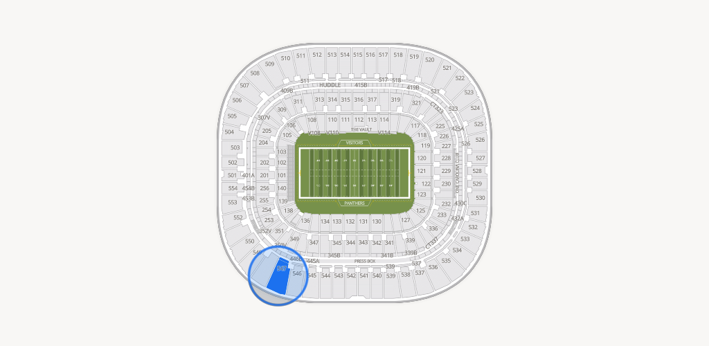 Bank of America Stadium Seating Chart
