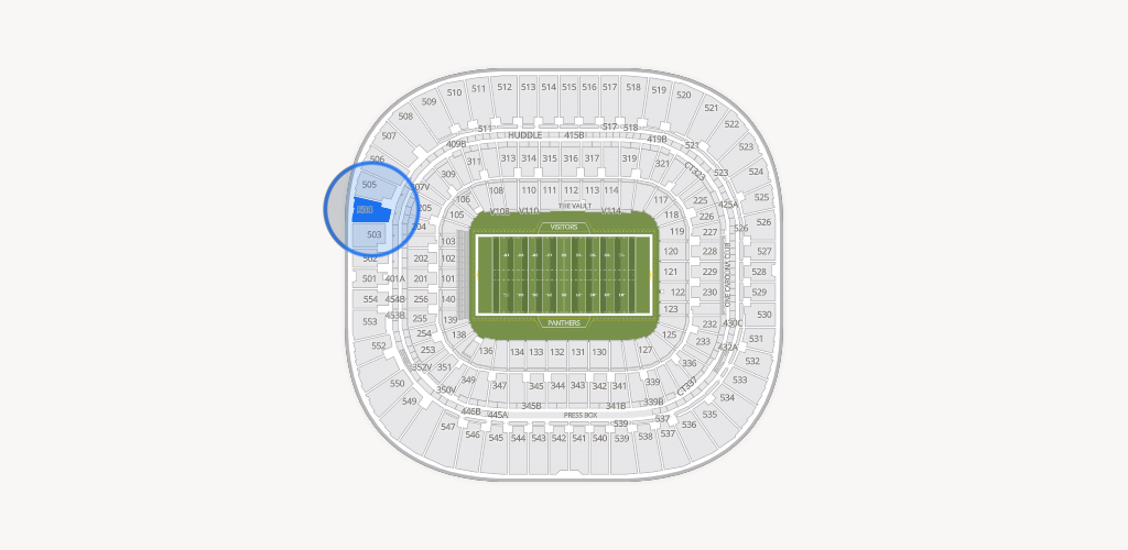 Bank of America Stadium Seating Chart