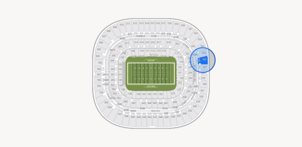 Bank of America Stadium Seating Chart
