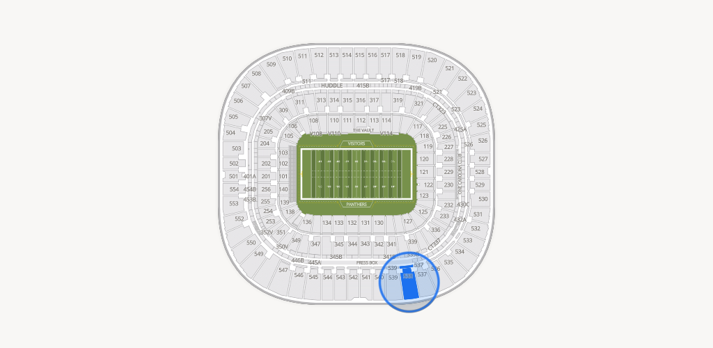 Bank of America Stadium Seating Chart