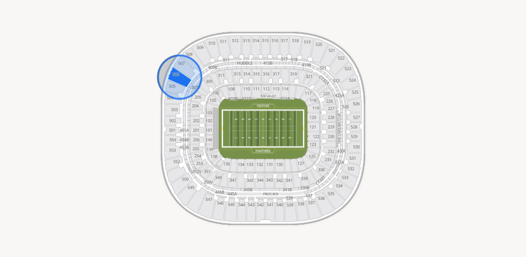 Bank of America Stadium Seating Chart