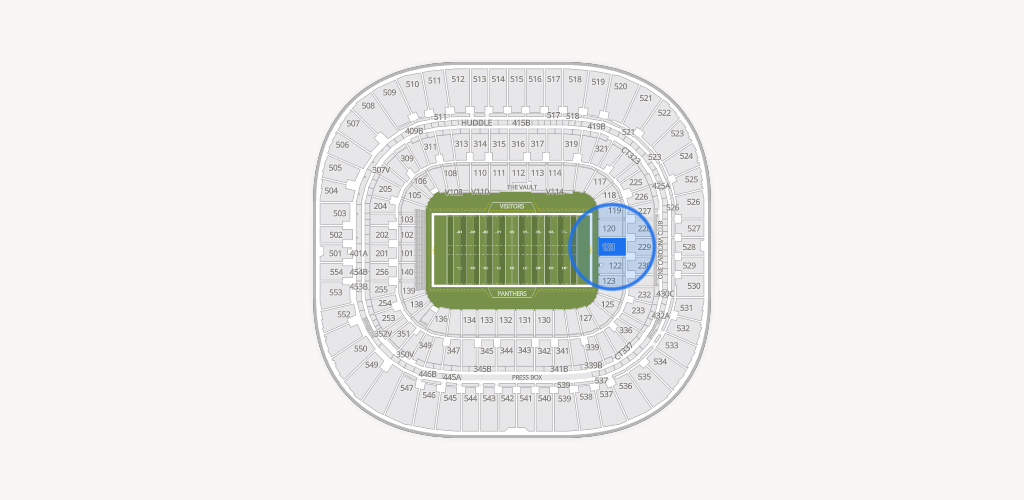 Bank of America Stadium Seating Chart