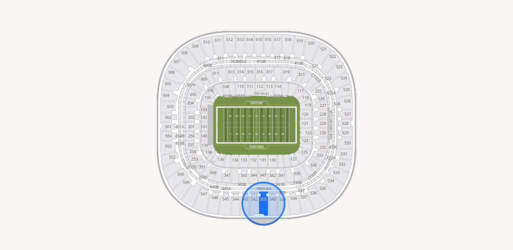 Bank of America Stadium Seating Chart