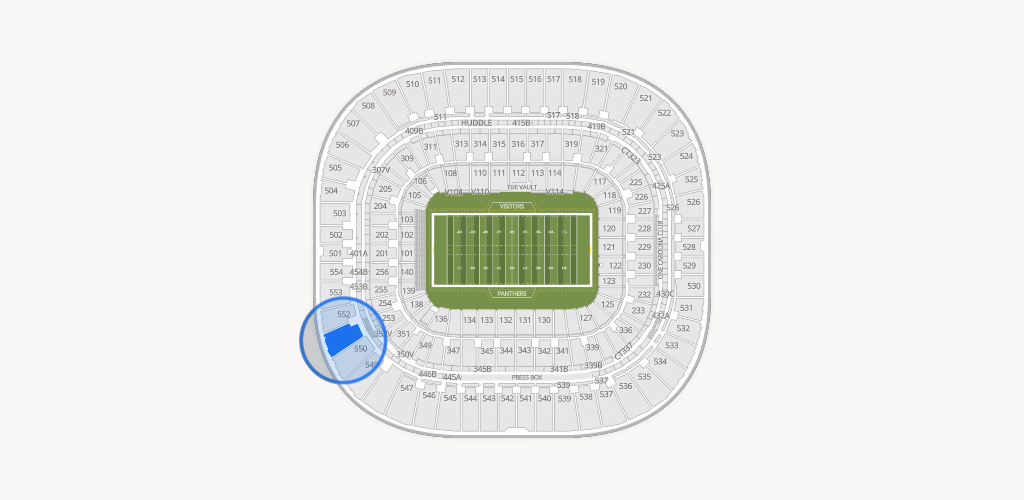 Bank of America Stadium Seating Chart