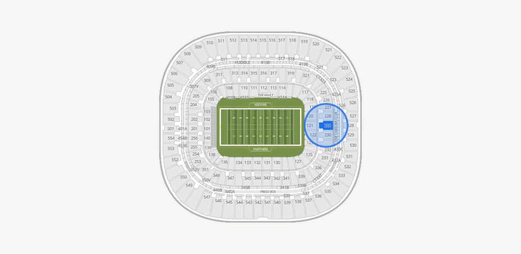 Bank of America Stadium Seating Chart