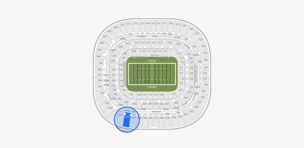 Bank of America Stadium Seating Chart