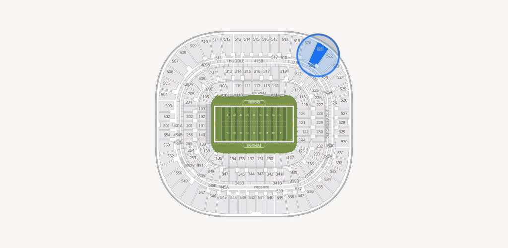 Bank of America Stadium Seating Chart