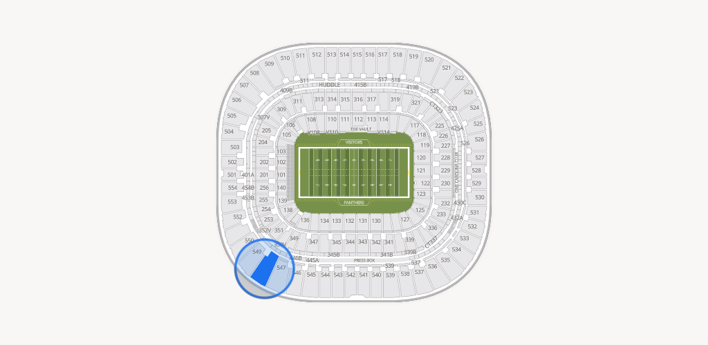 Bank of America Stadium Seating Chart