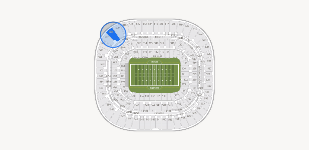 Bank of America Stadium Seating Chart