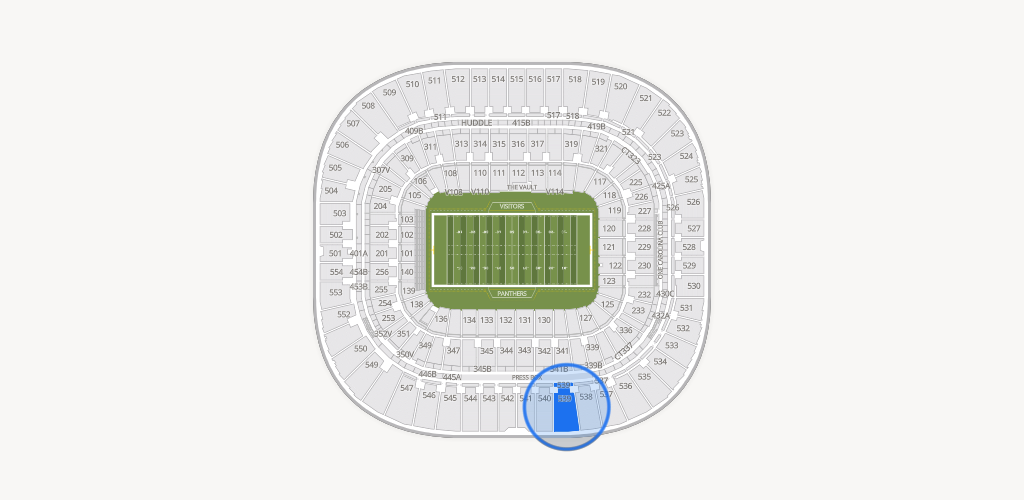 Bank of America Stadium Seating Chart