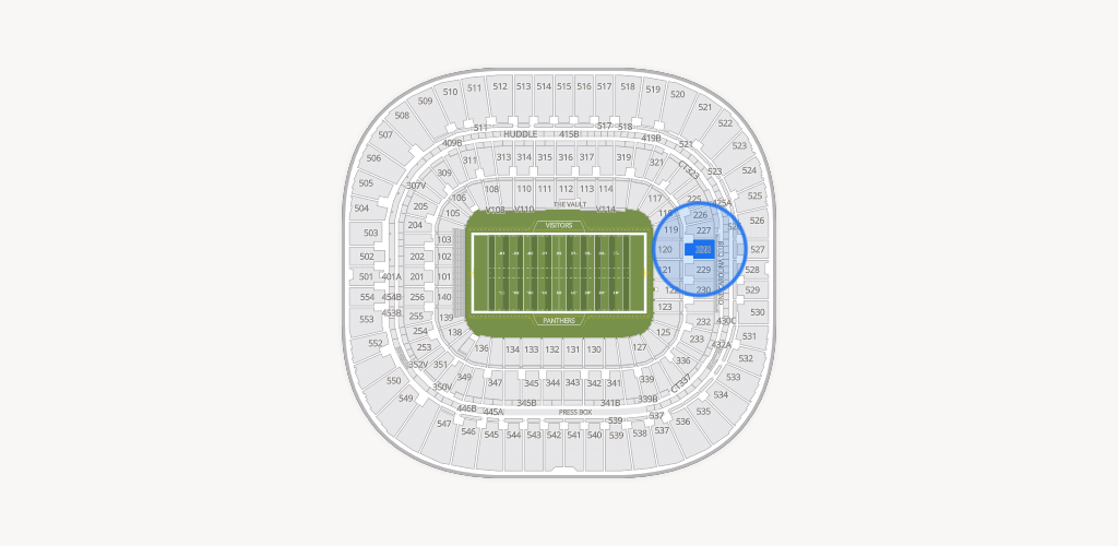 Bank of America Stadium Seating Chart